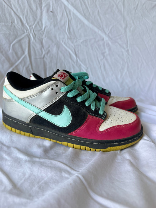 #143 Nike Dunk 6.0 retro low multicolor sneaker women’s size 7.5/mens size 9