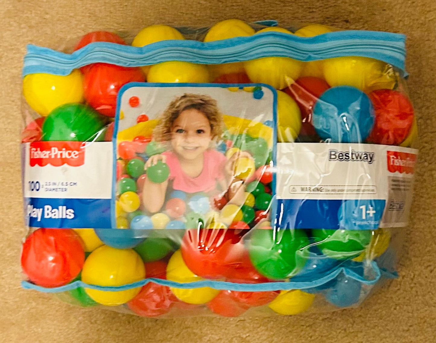 New In Bag Fisher Price 100 Ball Pit Balls