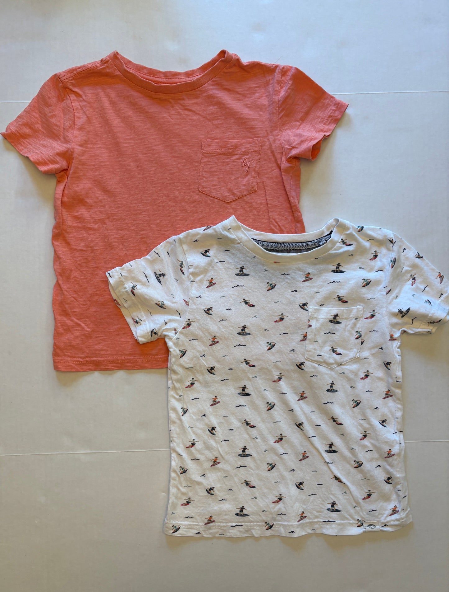 Reduced Seller 121 Rumi and Ryder coral T-shirt and Free People surfer T-shirt Size 6