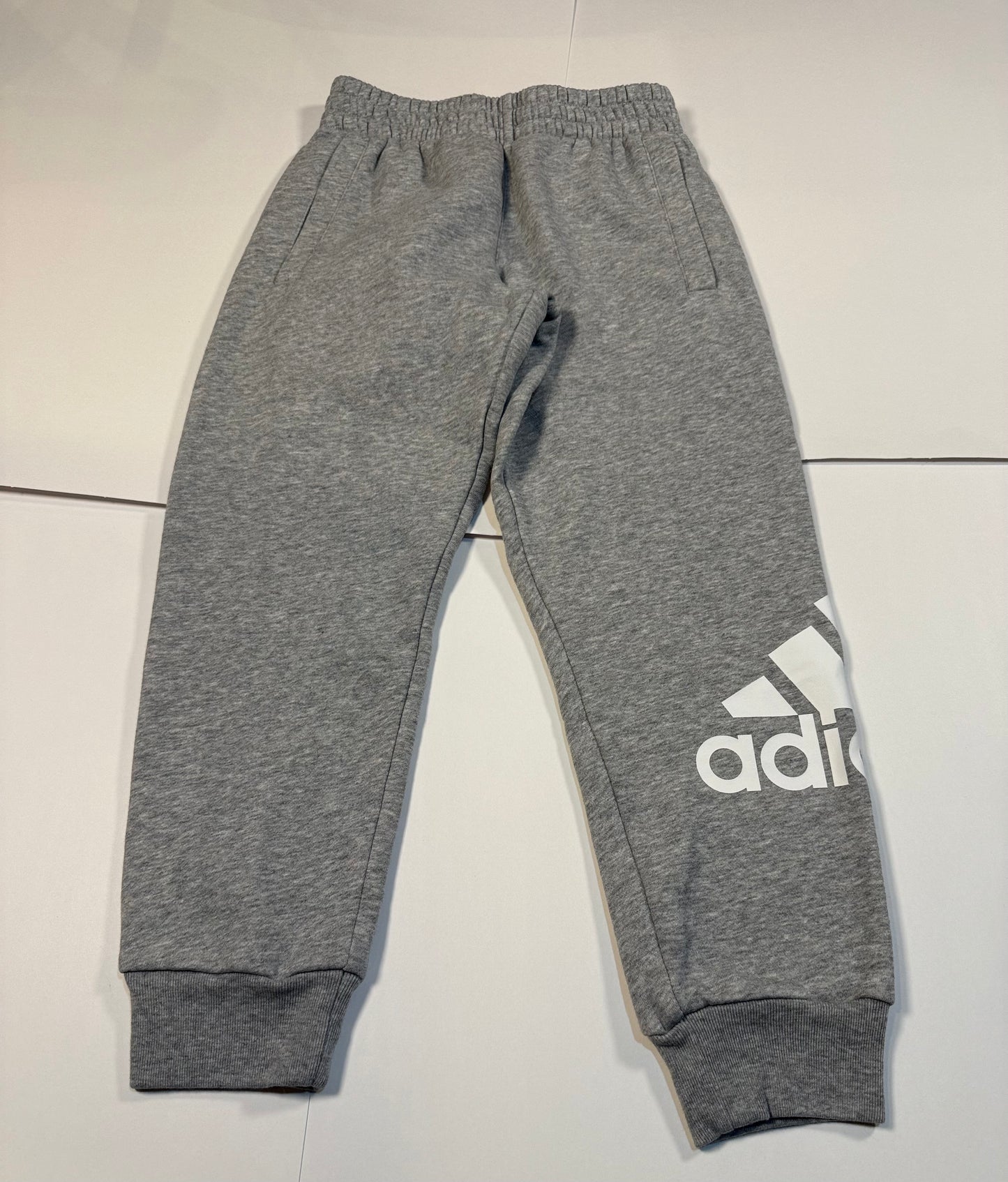 #180 Boys Small 8 Adidas Fleece Jogger Bundle - Black and Gray