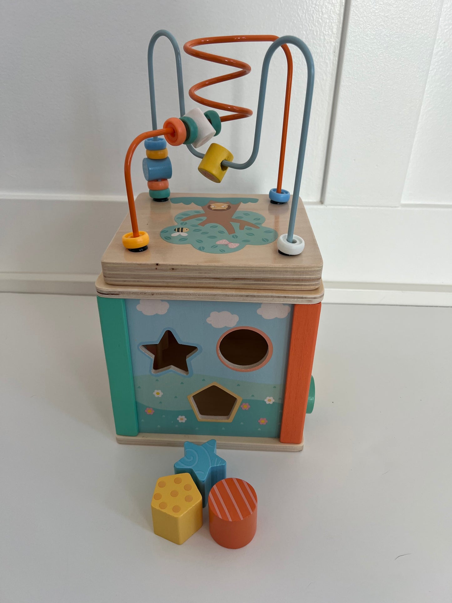 Small Foot Pastel Activity Cube- see description for multiple pics