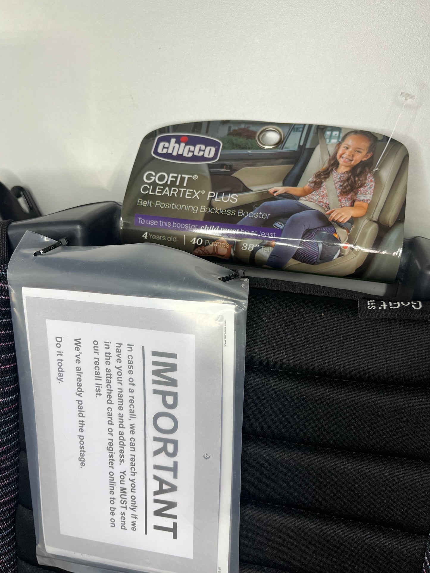 PPU 45241 New Chicco Car Seat Booster Seat