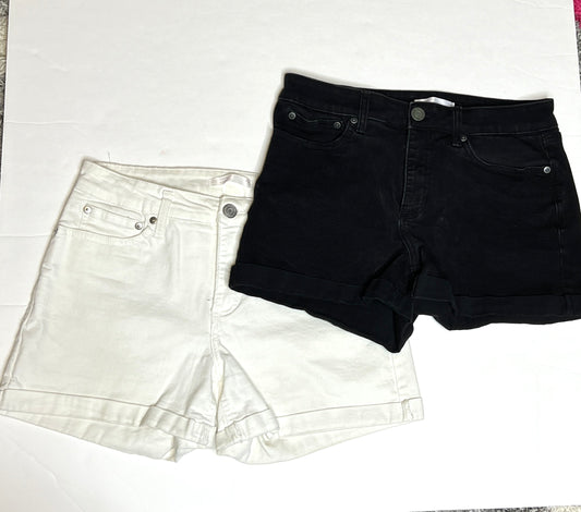 Women's LC Denim Shorts Bundle Size 8 GUC (black has slight ww)