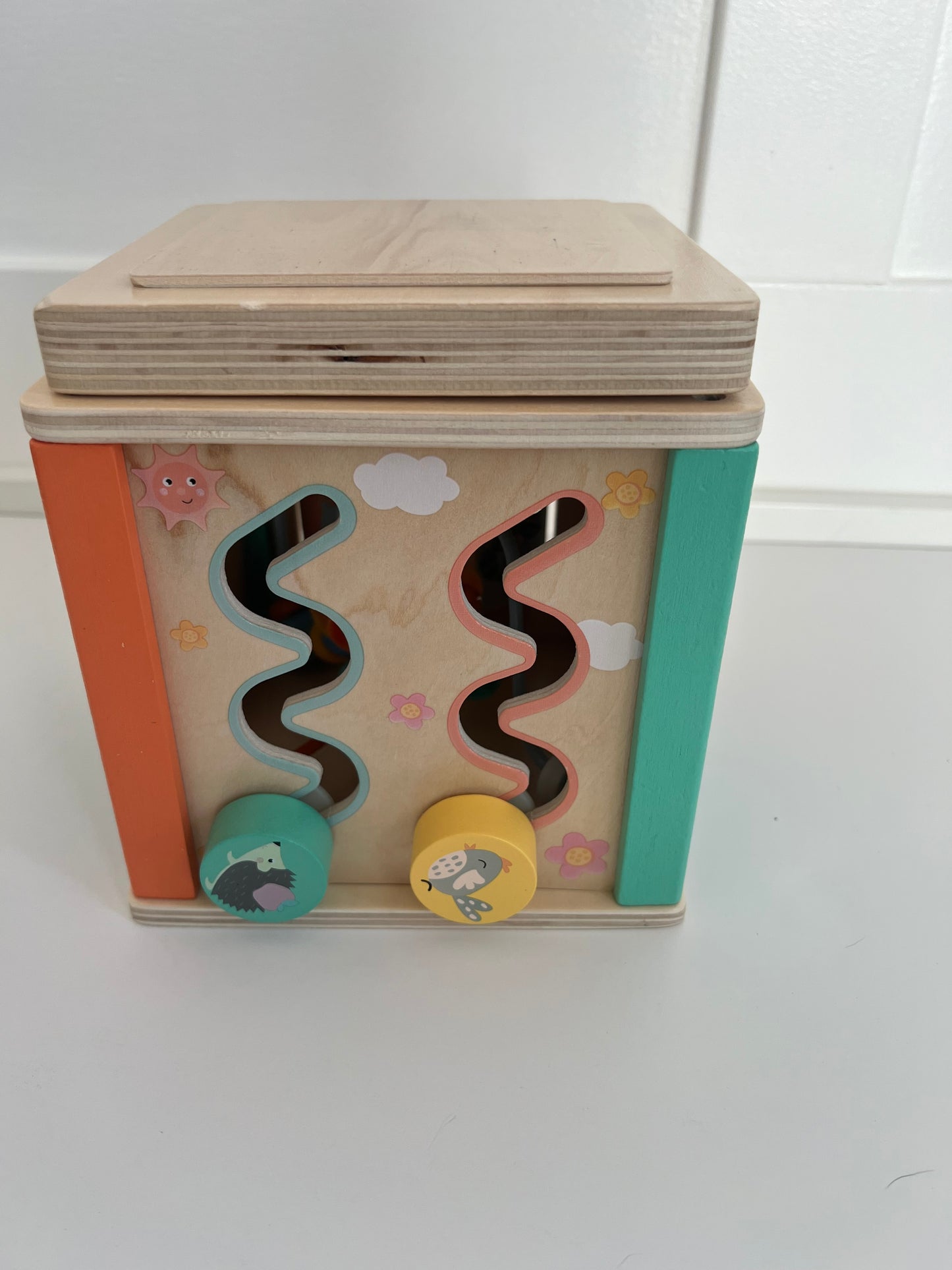 Small Foot Pastel Activity Cube- see description for multiple pics