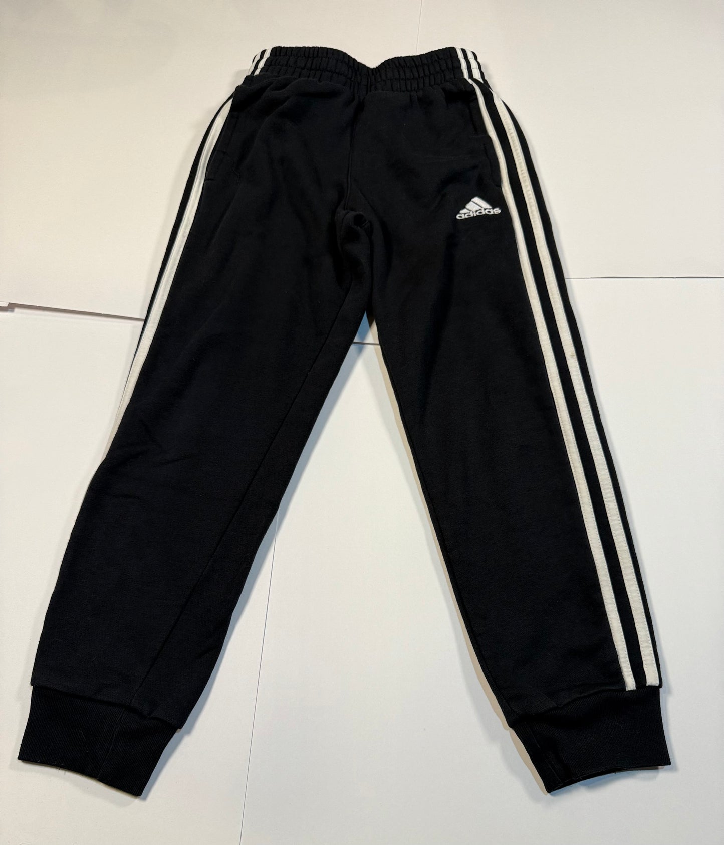 #180 Boys Small 8 Adidas Fleece Jogger Bundle - Black and Gray