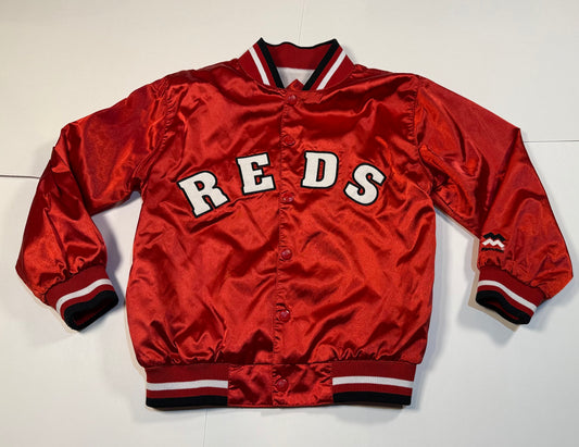 #180 Boys Small 8-10 MLB Vintage Reds Jacket