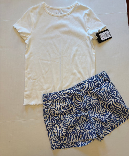 Reduced Seller 121 EUC/NWT Girls Vineyard Vines blue/white shorts size 12 and Art Class T-shirt size 10/12