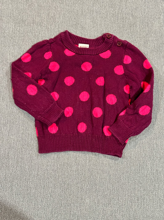 Girls, 18 month polkadot sweater, Arizona Jean co