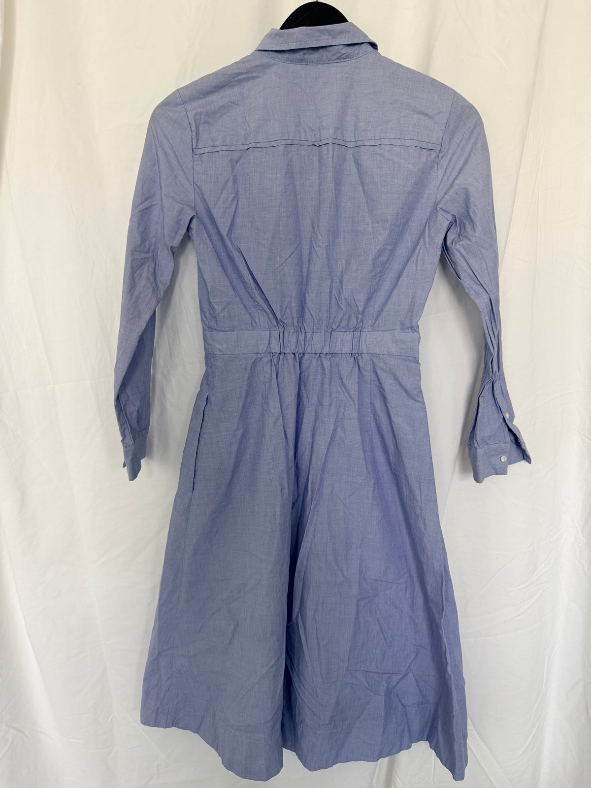#143 J.Crew chambray button-up shirtdress women’s size 2