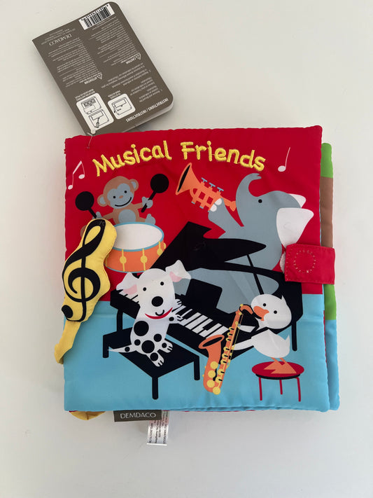 Musical Friends soft book- makes instrument sounds