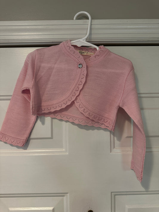 ]light pink girls cardigan size 18-24 month