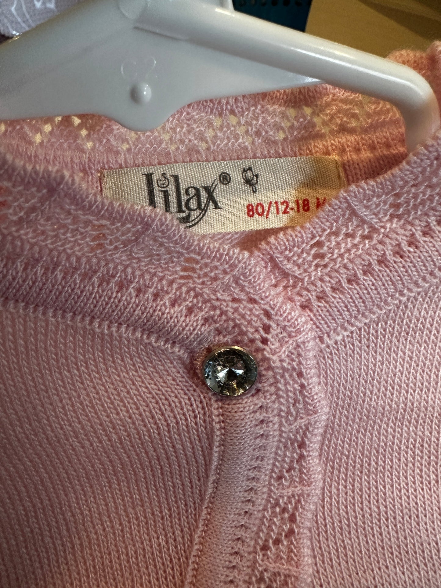 ]light pink girls cardigan size 18-24 month