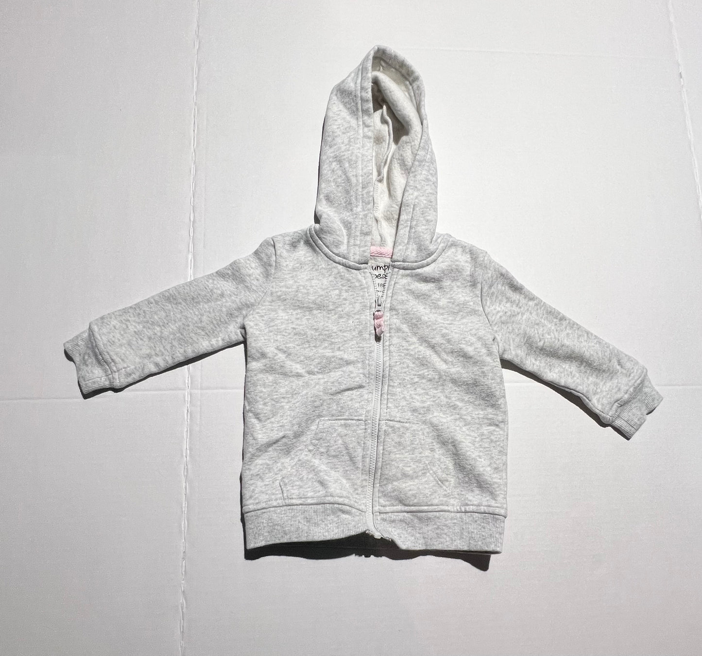#98 Jumping Beans 18mo Fleece Lined Zip Hoodie