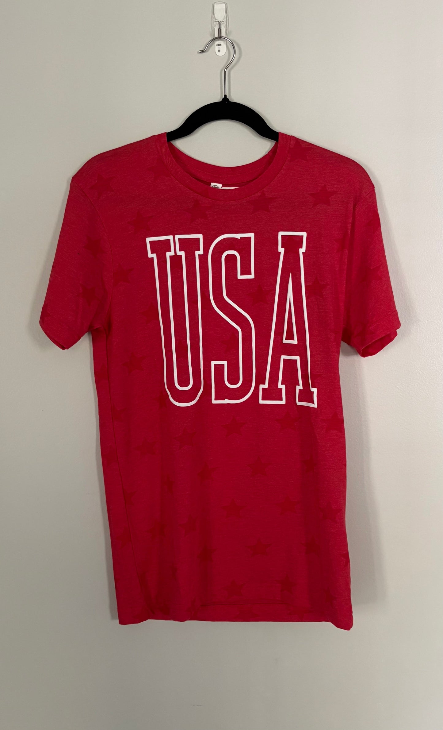 #28 REDUCED NEW Women’s Red USA Tonal Star Tee -  Size XL