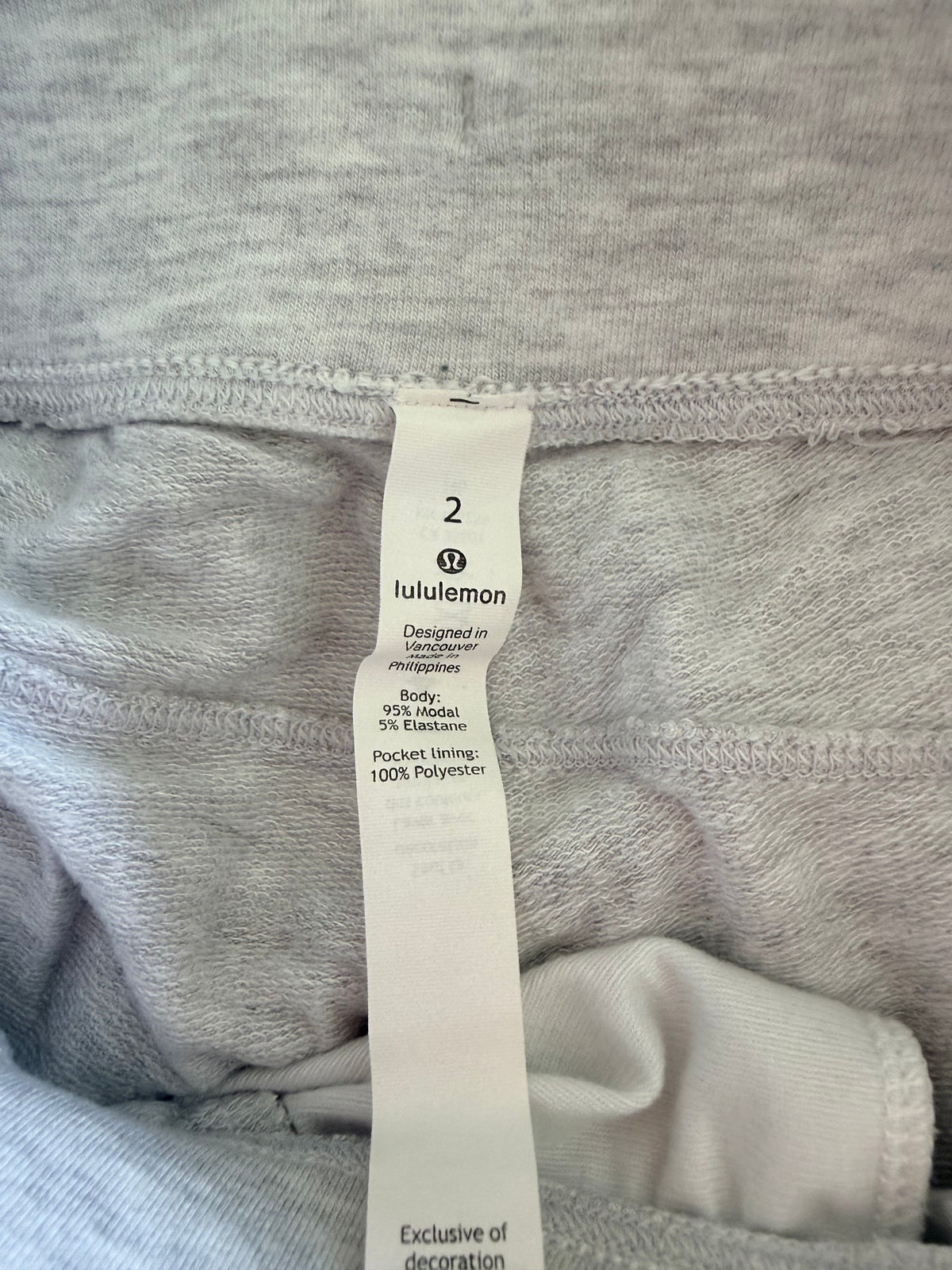 #143 Lululemon gray heather joggers women’s size 2