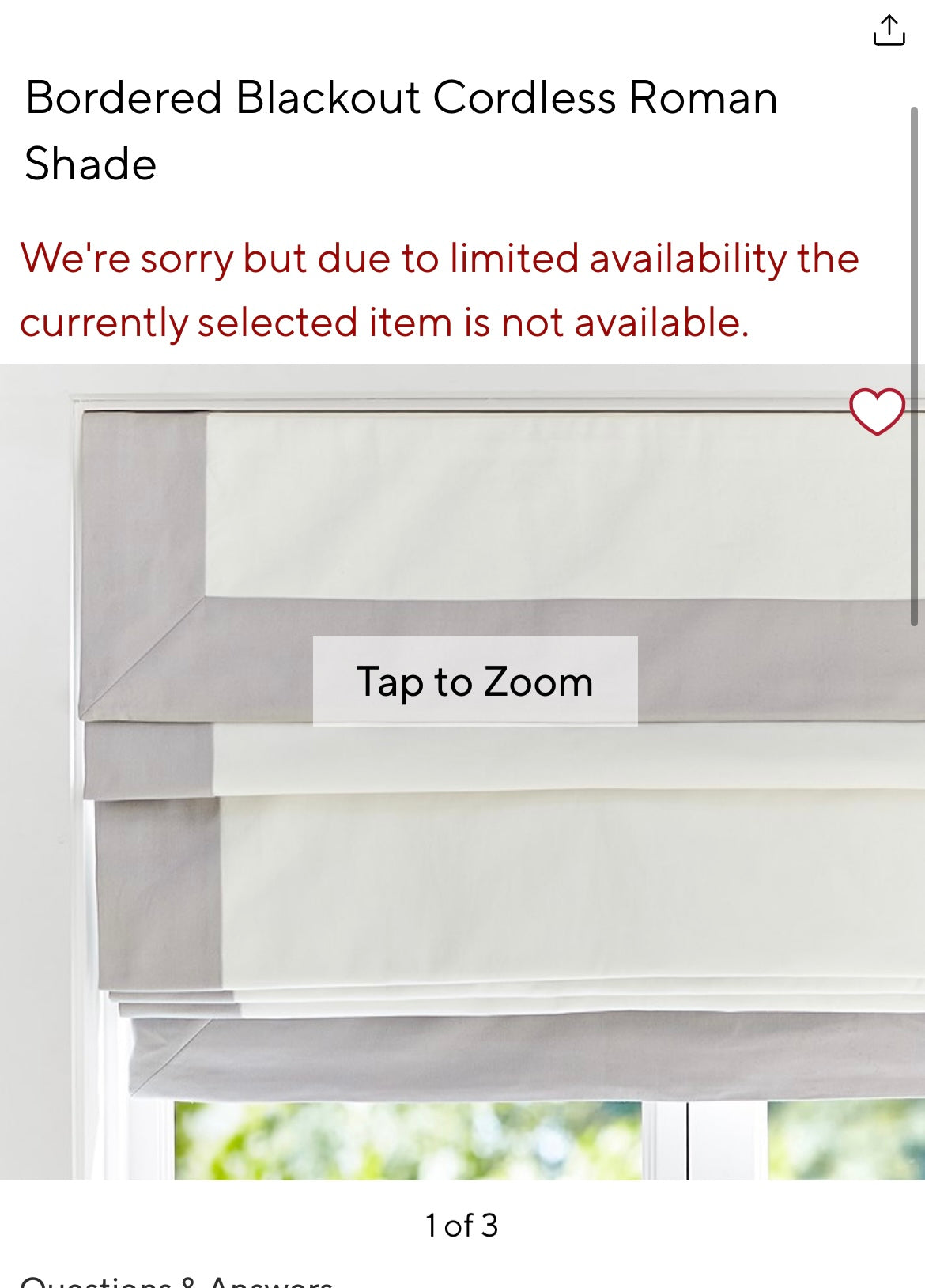 PPU 45241 Potterybarn Kids Roman Shades - offwhite + greige