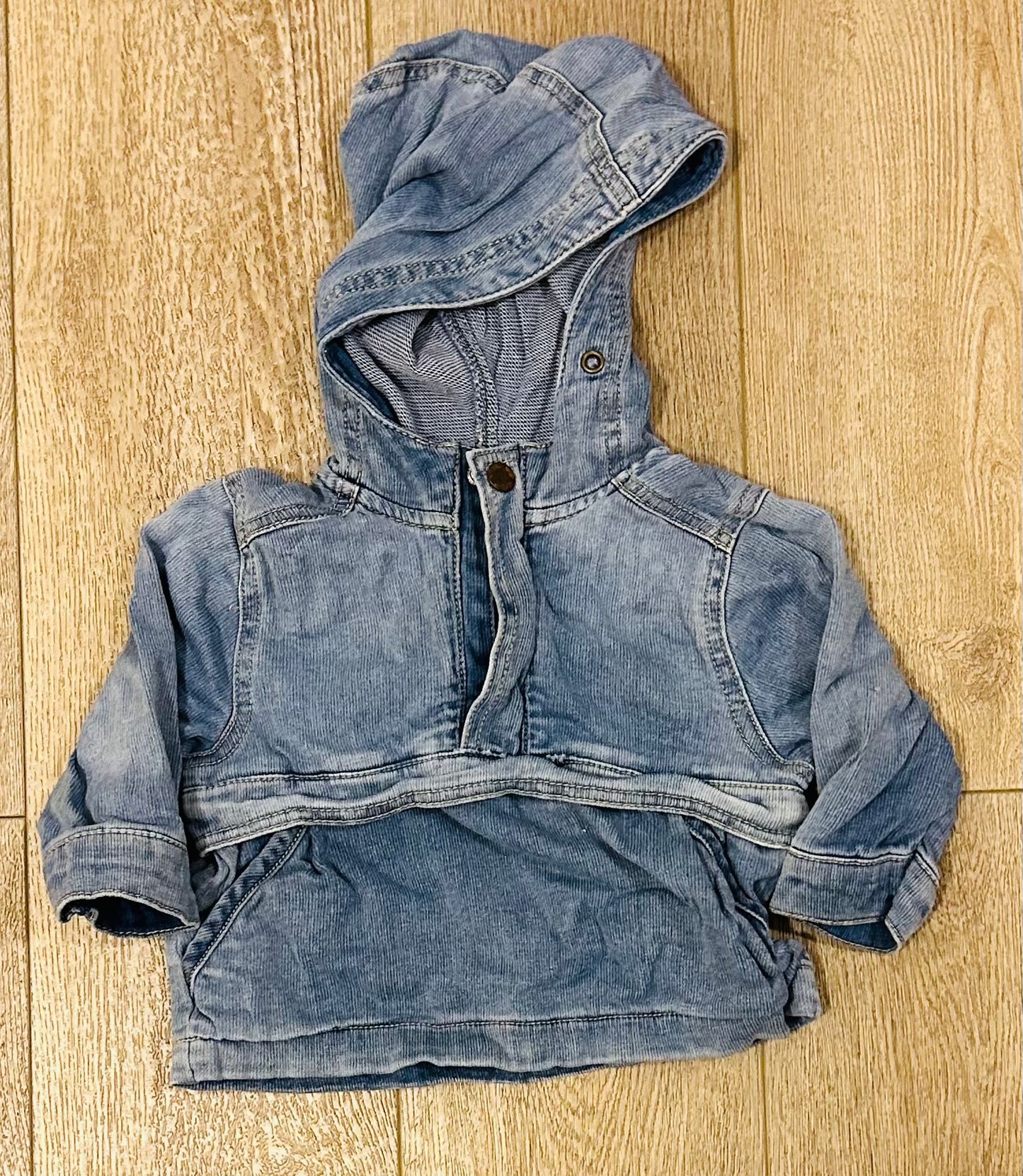 12m Genuine Kids Ribbed Denim Quarter Zip