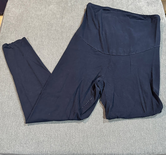 XL navy blue aglow maternity leggings