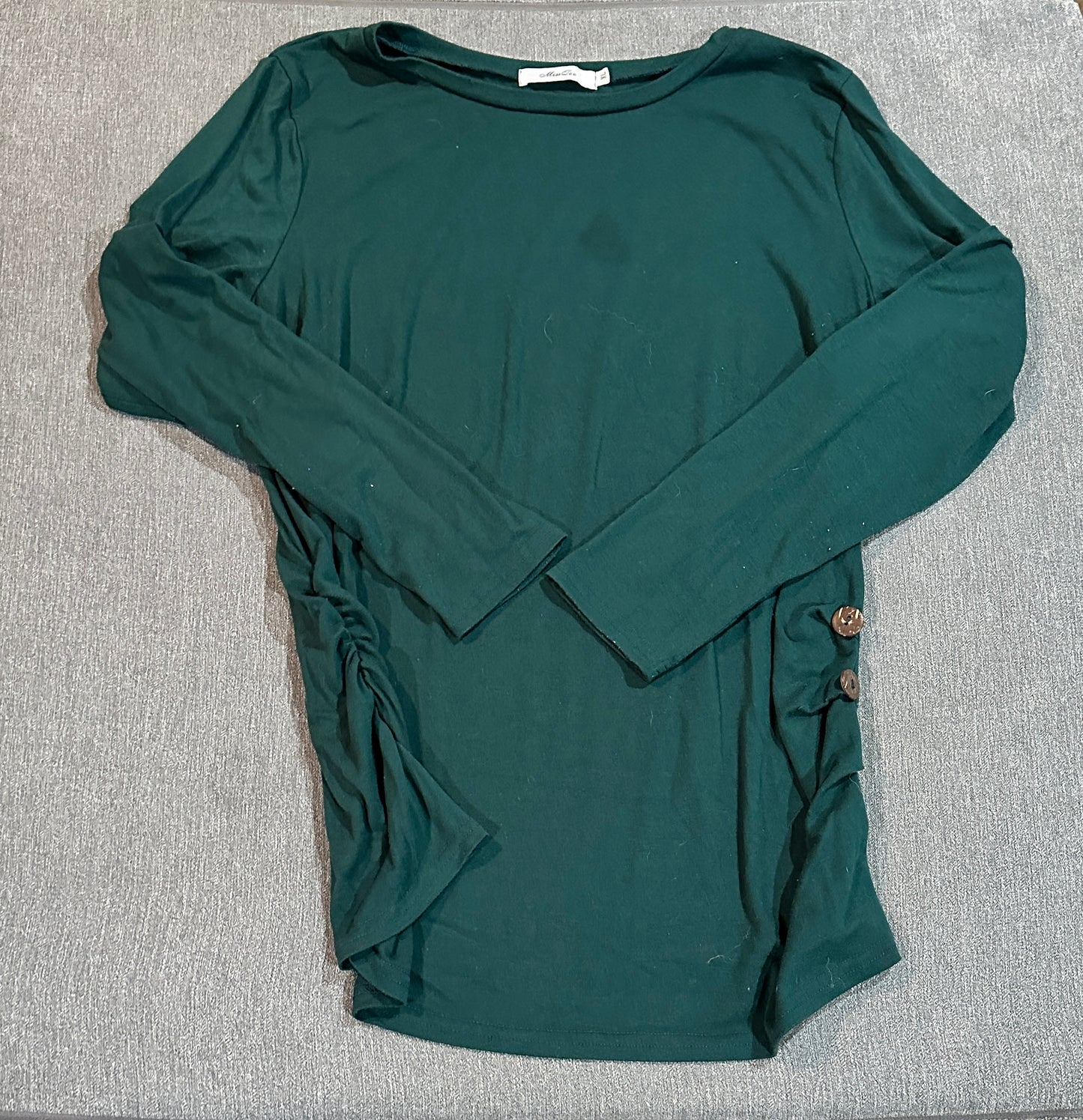 XL teal maternity sweater