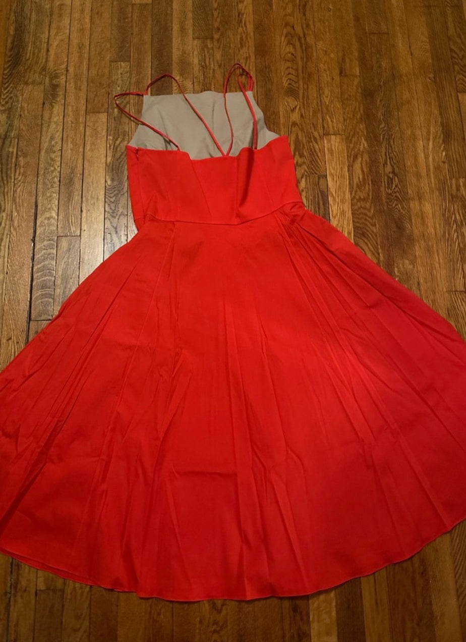 RED THEORY SIZE 10 DRESS