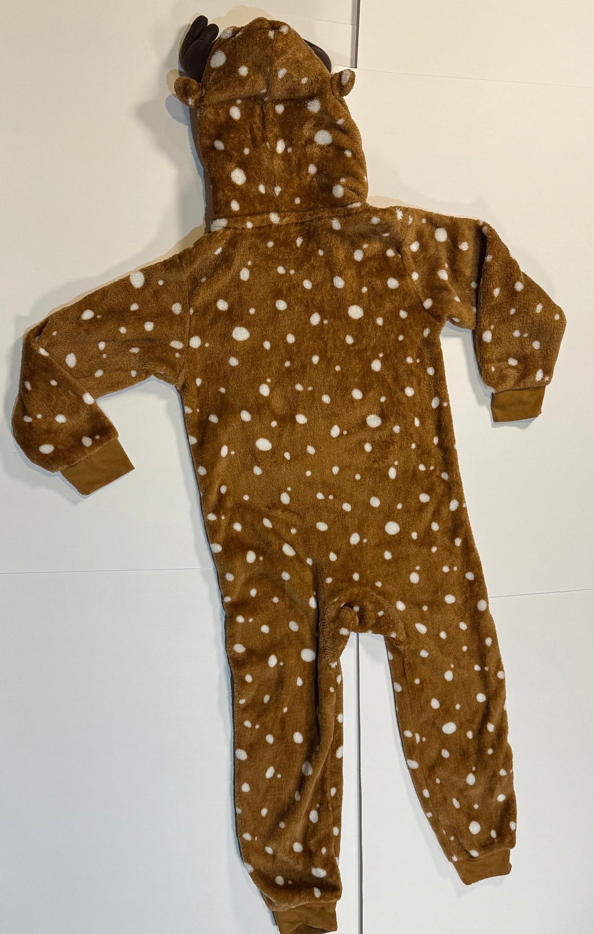 #141 Unisex Small 5/6 Gymboree Reindeer Hooded Zip Up Sleeper 1 of 2 available