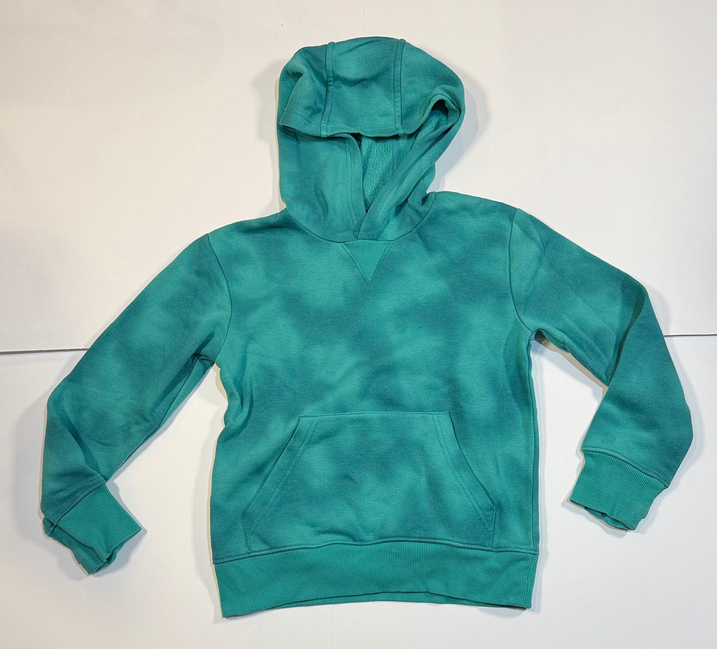 #180 Boys Medium 8 All in Motion Hoodie with Thumb Holes - Teal Green