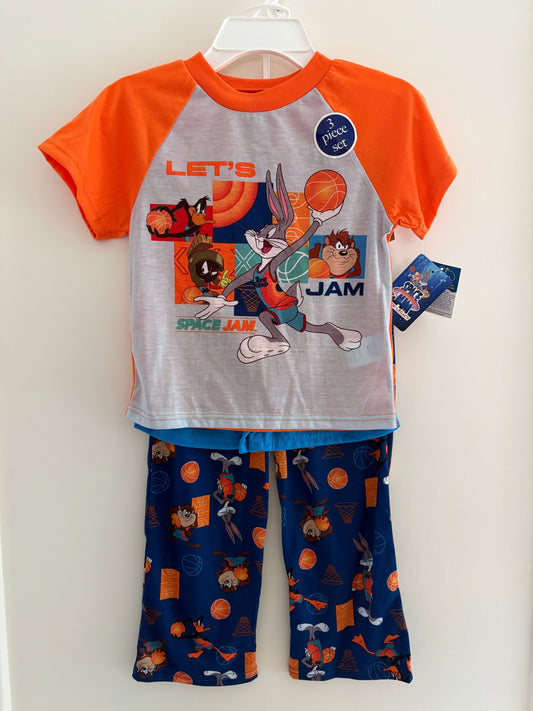 #146 - REDUCED - NWT Space Jam 3-Piece PJ Set | Size 6