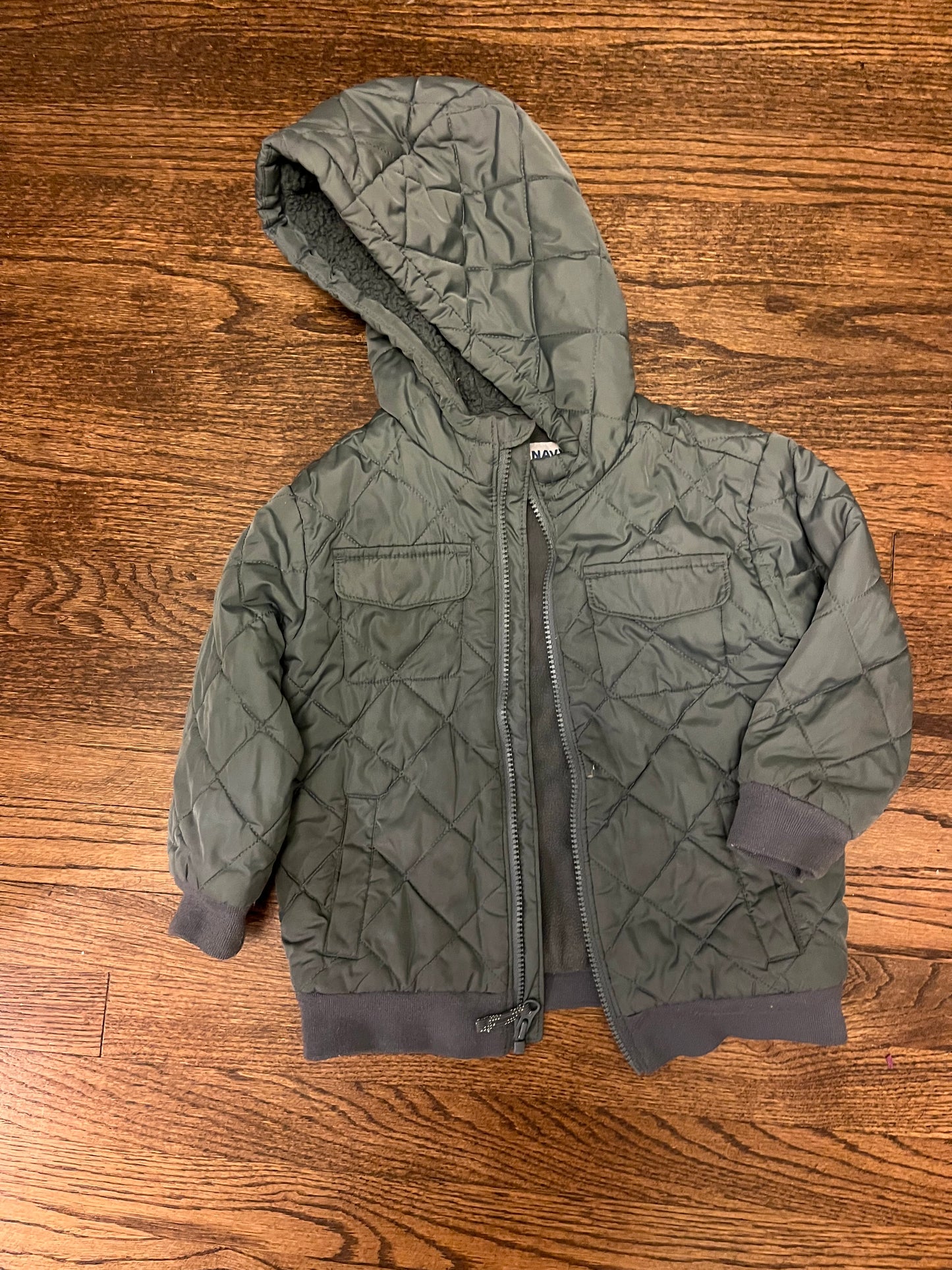 #67 Old Navy 4t coat gray-blue