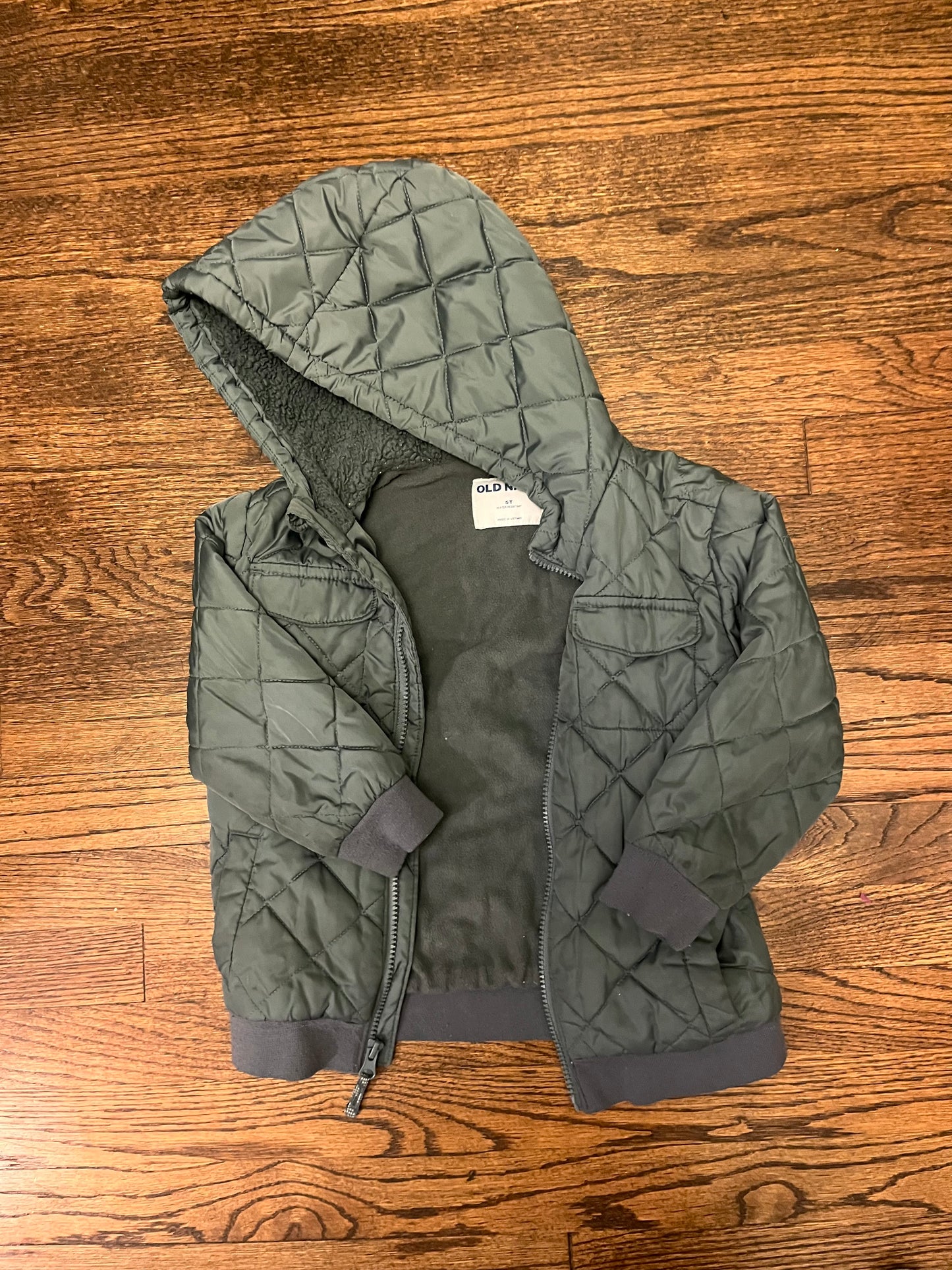 #67 Old Navy 5t coat gray-blue