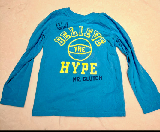 136 EUC boys long sleeve basketball shirt size 8