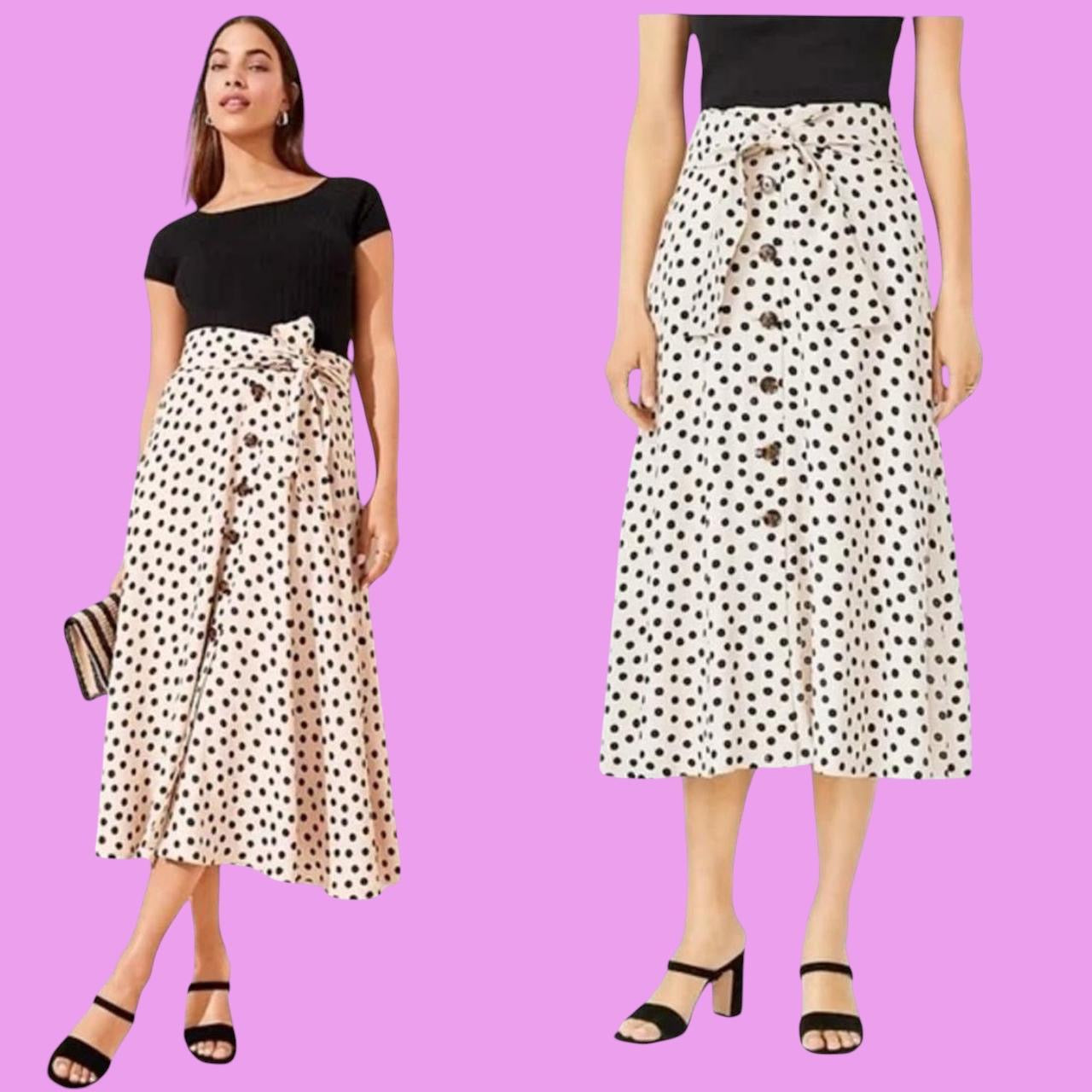 #1 Polka Dot Midi Skirt NWT REDUCED