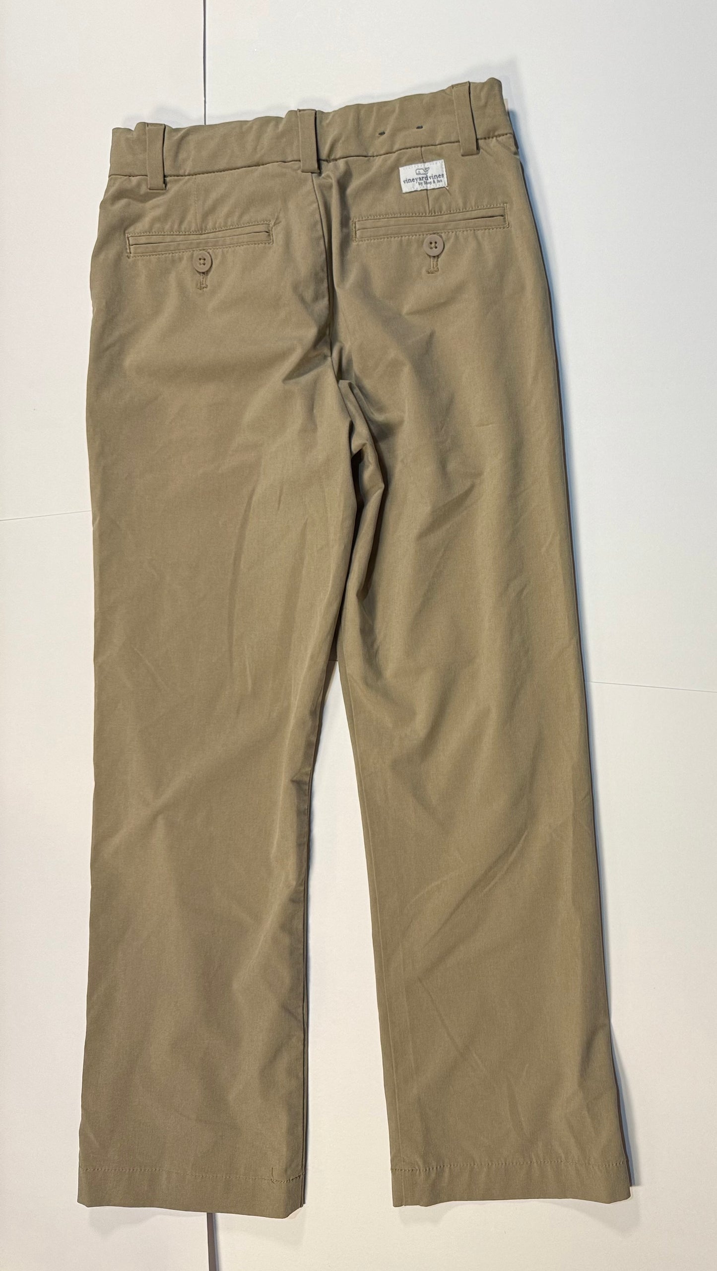 #180 Boys 8 Vineyard Vines Performance On the Go Khaki Pants with Adjustable waist