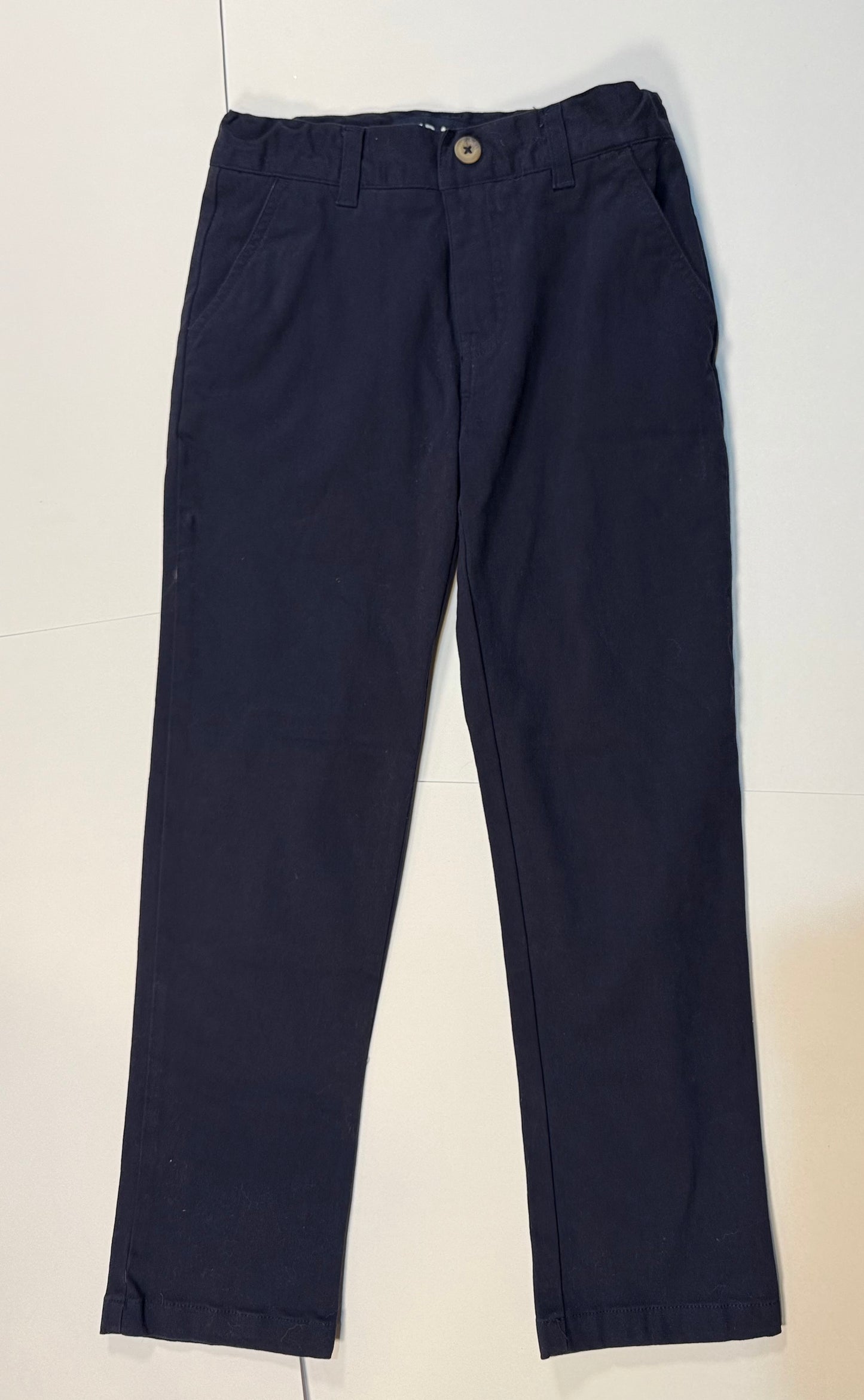 #180 Boys 8 Chino Bundle Gap Kids Dark Red Chinos with adjustable waist and Boys 8 NWOT French Toast Navy Chinos with adjustable waist