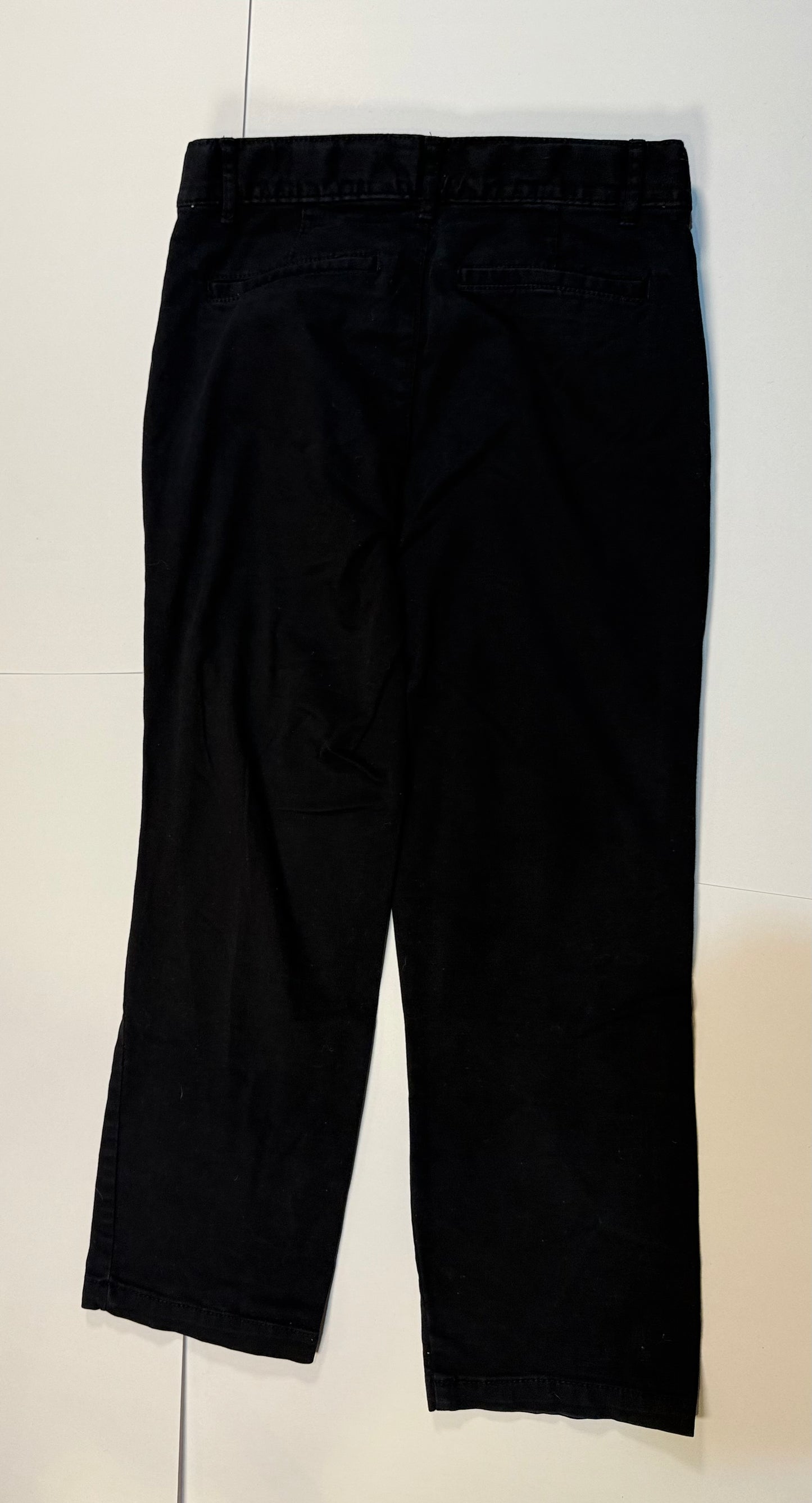 #180 Boys 8H Children's Place Black Chinos with Adjustable Waist