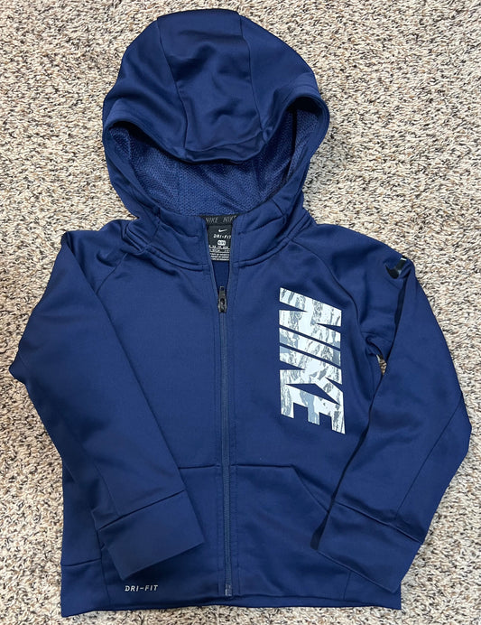 Seller #184 - Boys Size 4 Nike navy drifit zip up jacket