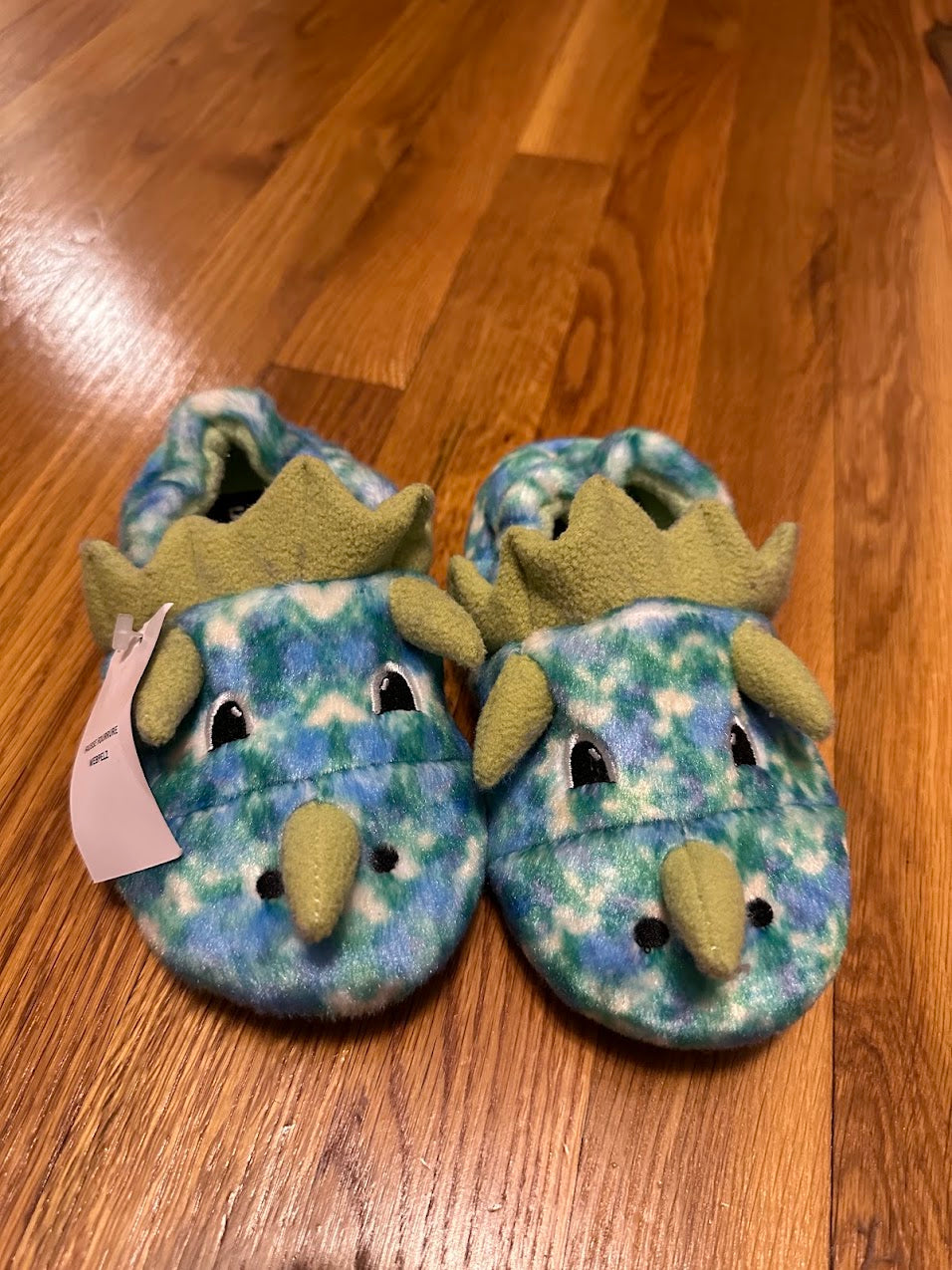Seller #101 NEW Lands End boys size 11 dino slippers