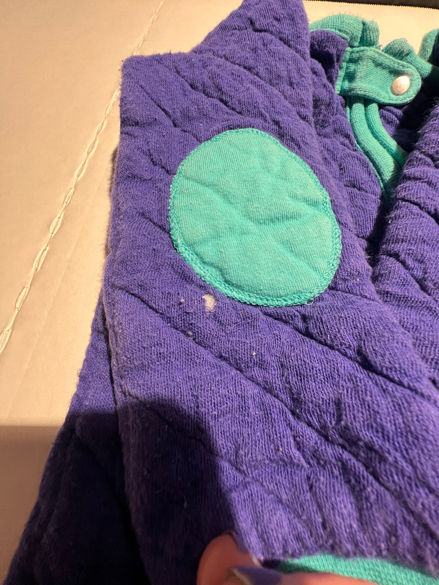 #98 Gender Neutral Baby deedee Quilted Sleepsie - 24m