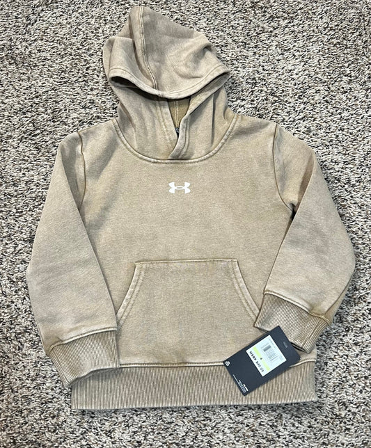 Seller #184 - Boys Size 4 Under Armour UA khaki pullover sweatshirt - NWT