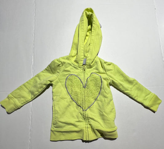 #98 Girls Heart Hoodie - 24mo