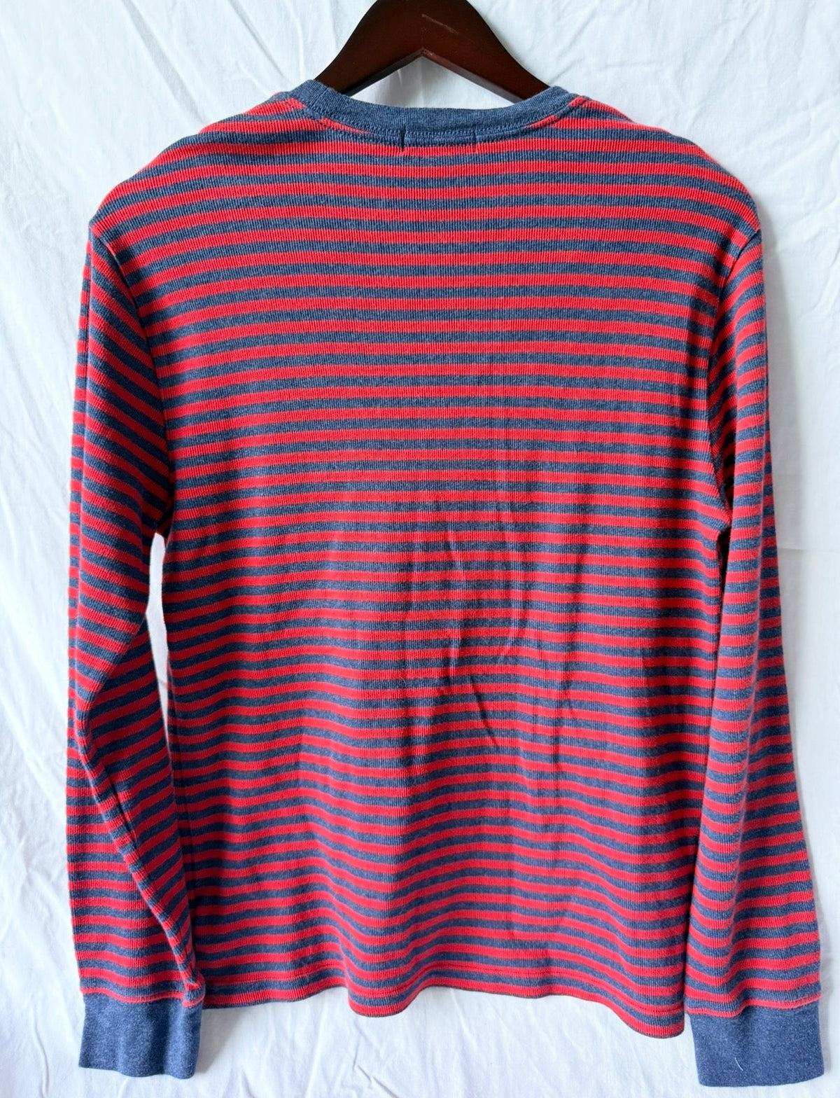 #143 Polo Ralph Lauren long sleeve Henley tee with stripes boys size XL (18/20)