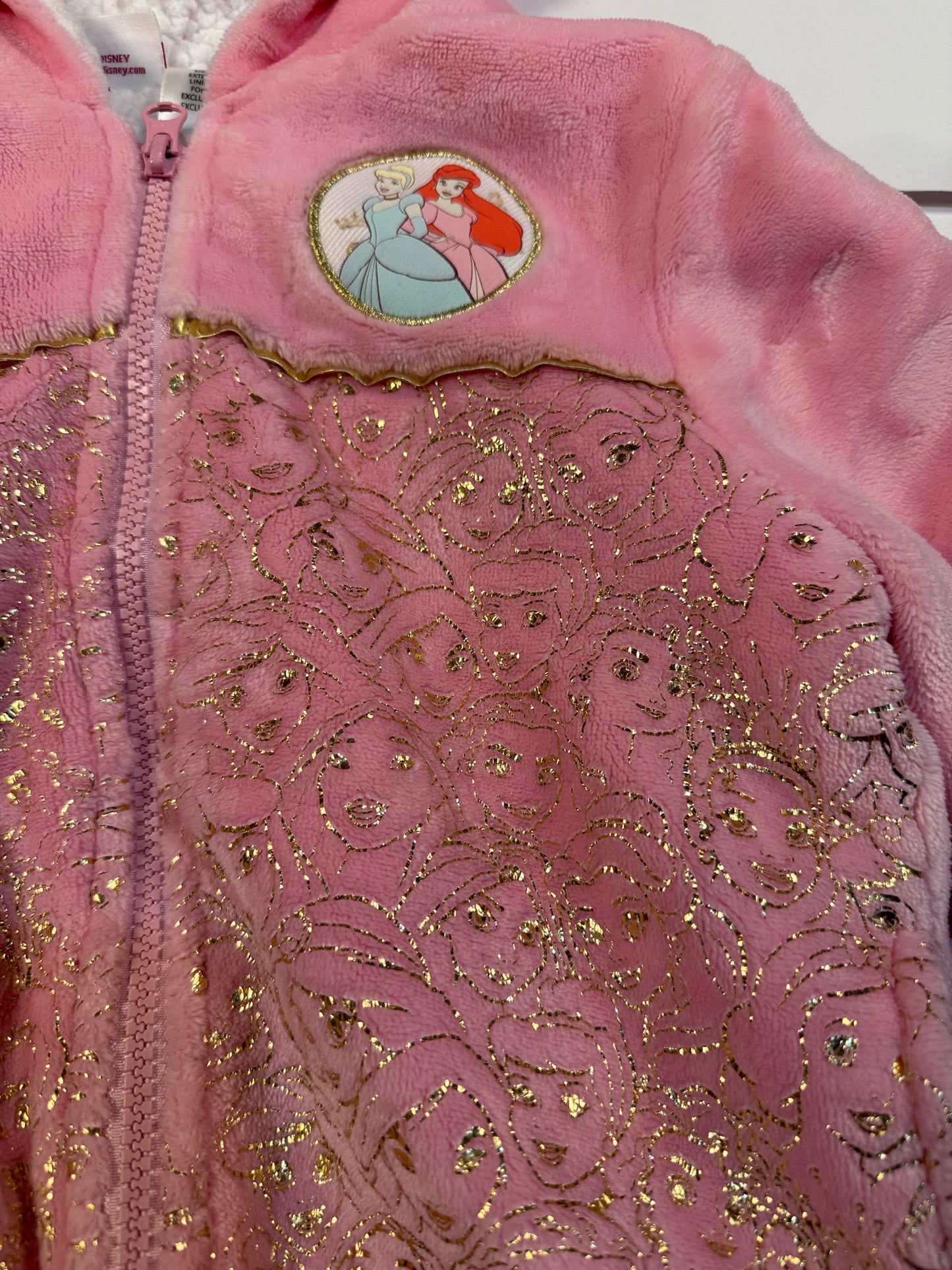 #180 Girls 5 Pink Princess Fleece Jacket
