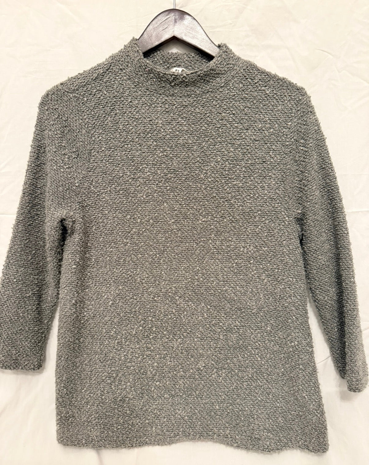 #143 Jack by BB Dakota marled wool gray mock neck sweater women’s size XS