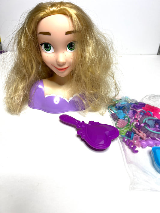 Rapunzel Styling Head and bag of accessories