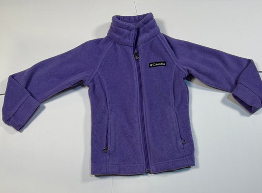 #180 Girls XXS  4-5 Purple Columbia Fleece jacket