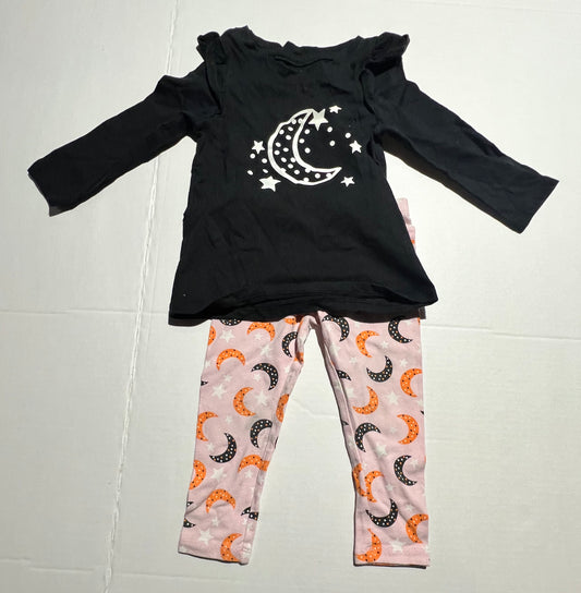 #98 Girls Moon Themed Outfit - 2T