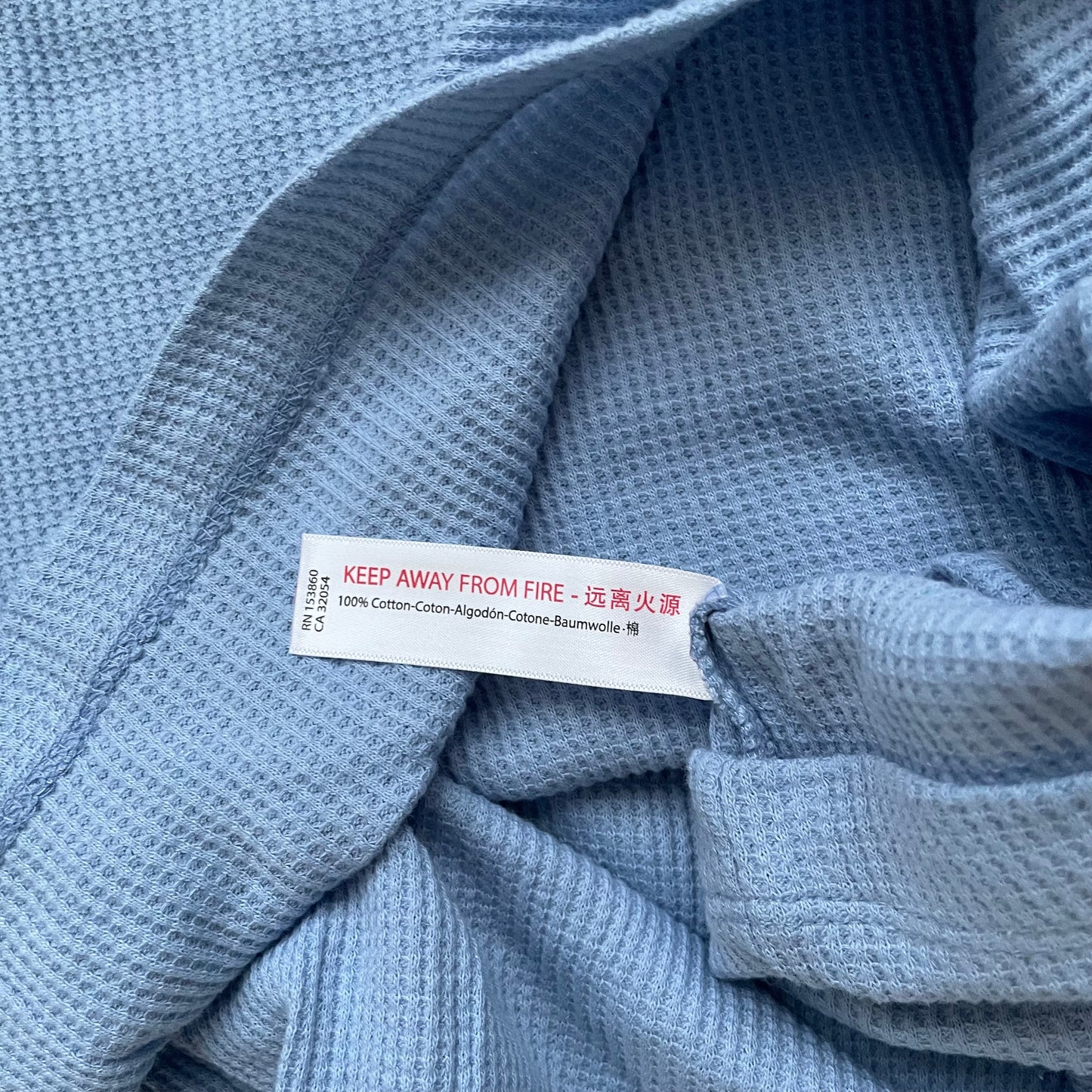 #116 Intimately Free People waffle gown top blue medium new