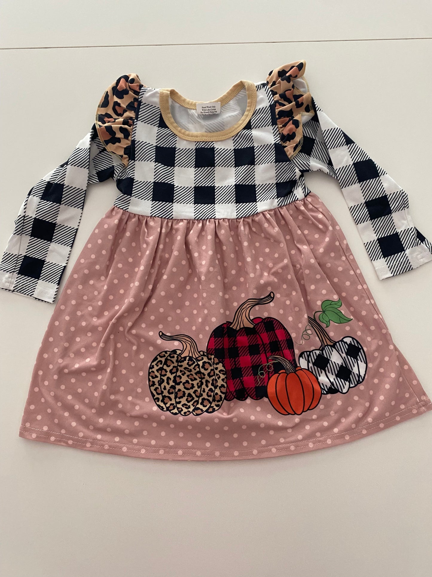 #117- Girls 18M, Boutique Fall pumpkin Dress, VGUC,*reduced*