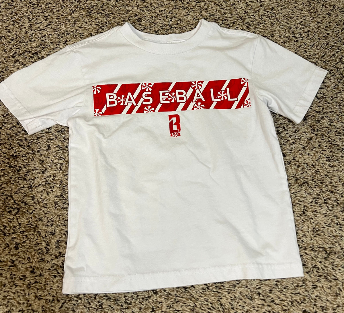 Seller 184 Boys XXS Baseball 101 Christmas shirt - washed not worn