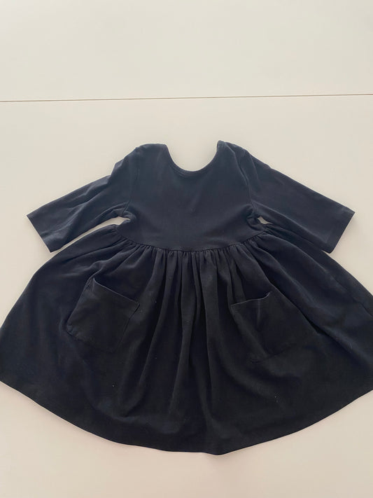 #117- Girls 3T, Mila & Rose black dress, GUC