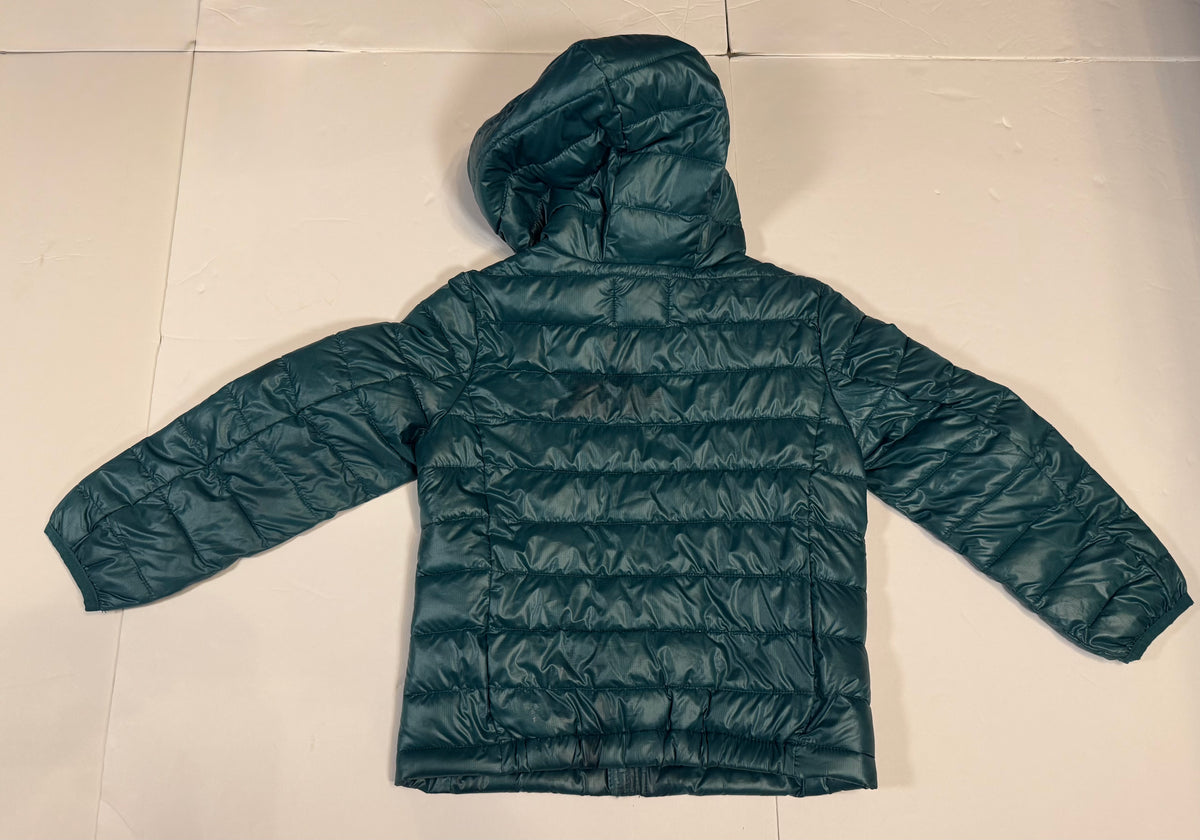 #141 Unisex Boy/Girl Size 5 Primary Teal Lightweight Puffer Jacket